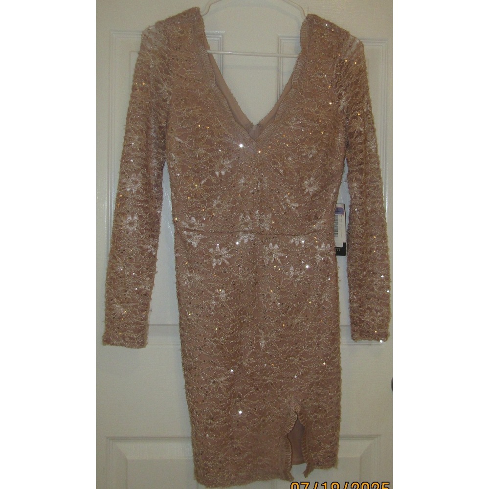 Lace Sequin Long Sleeve‎ Cocktail Dress Party Night Out Dress
